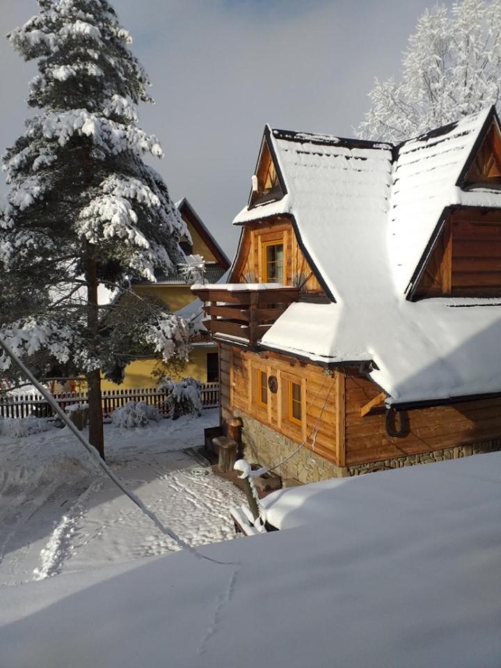 Goralski Domek Z Kominkiem - Highlander Wooden House 무르자시츨 외부 사진